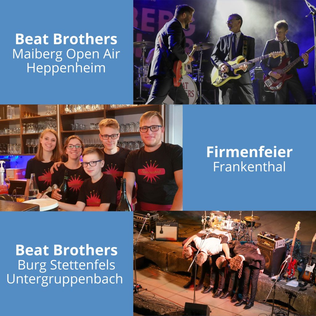 Nachlese 2022: The Beat Brothers, Firmenfeier und noch einmal The Beat Brothers.