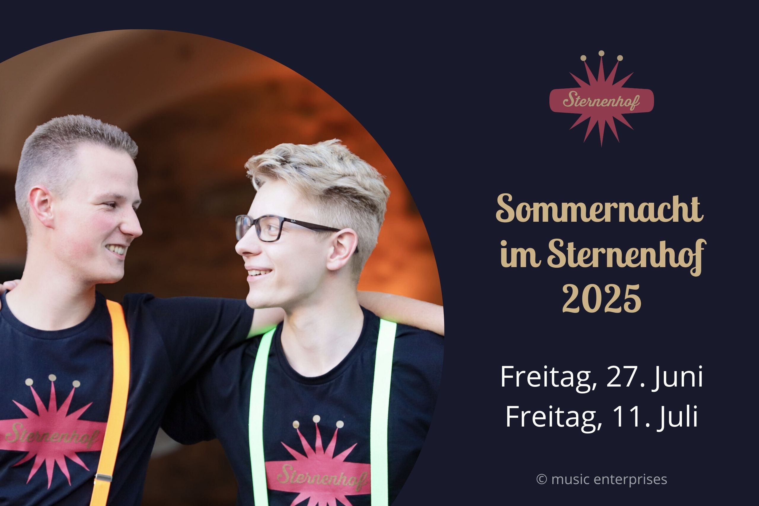 Sommernacht im Sternenhof am 27. Juni und 11. Juli 2025