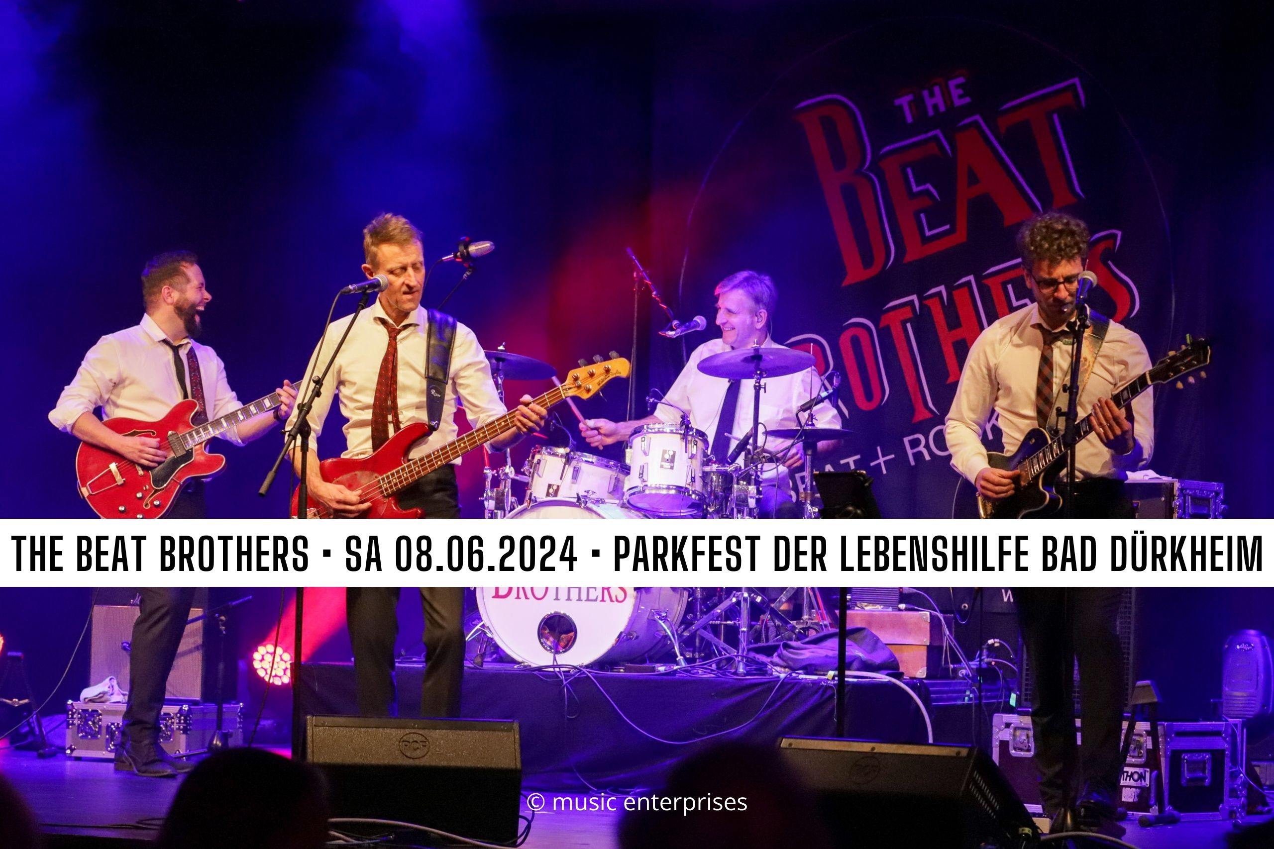 The Beat Brothers - Konzert am 8. Juni 2024 beim Parkfest der Lebenshilfe Bad Dürkheim