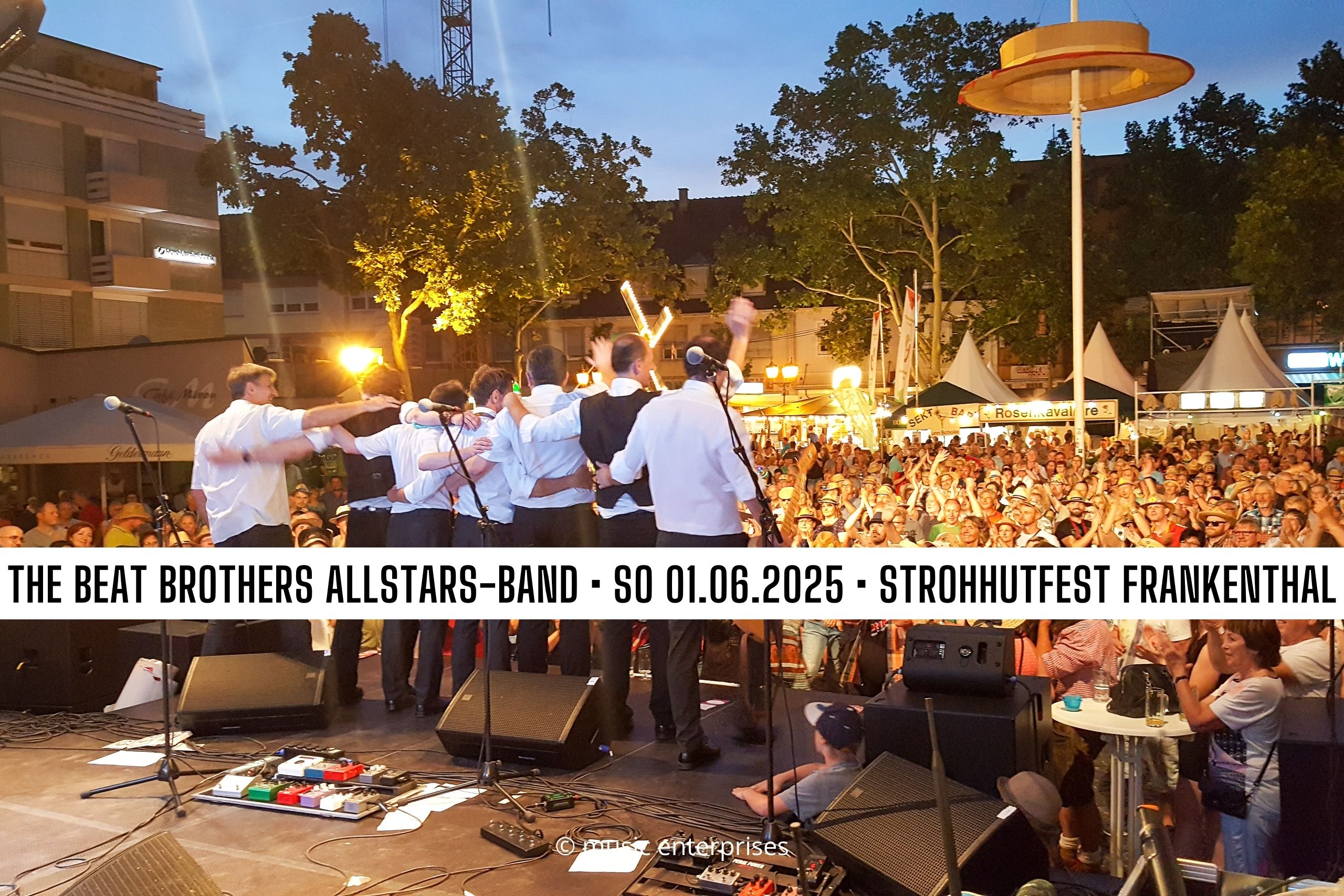 The Beat Brothers Allstars-Band auf dem Strohhutfest Frankenthal
