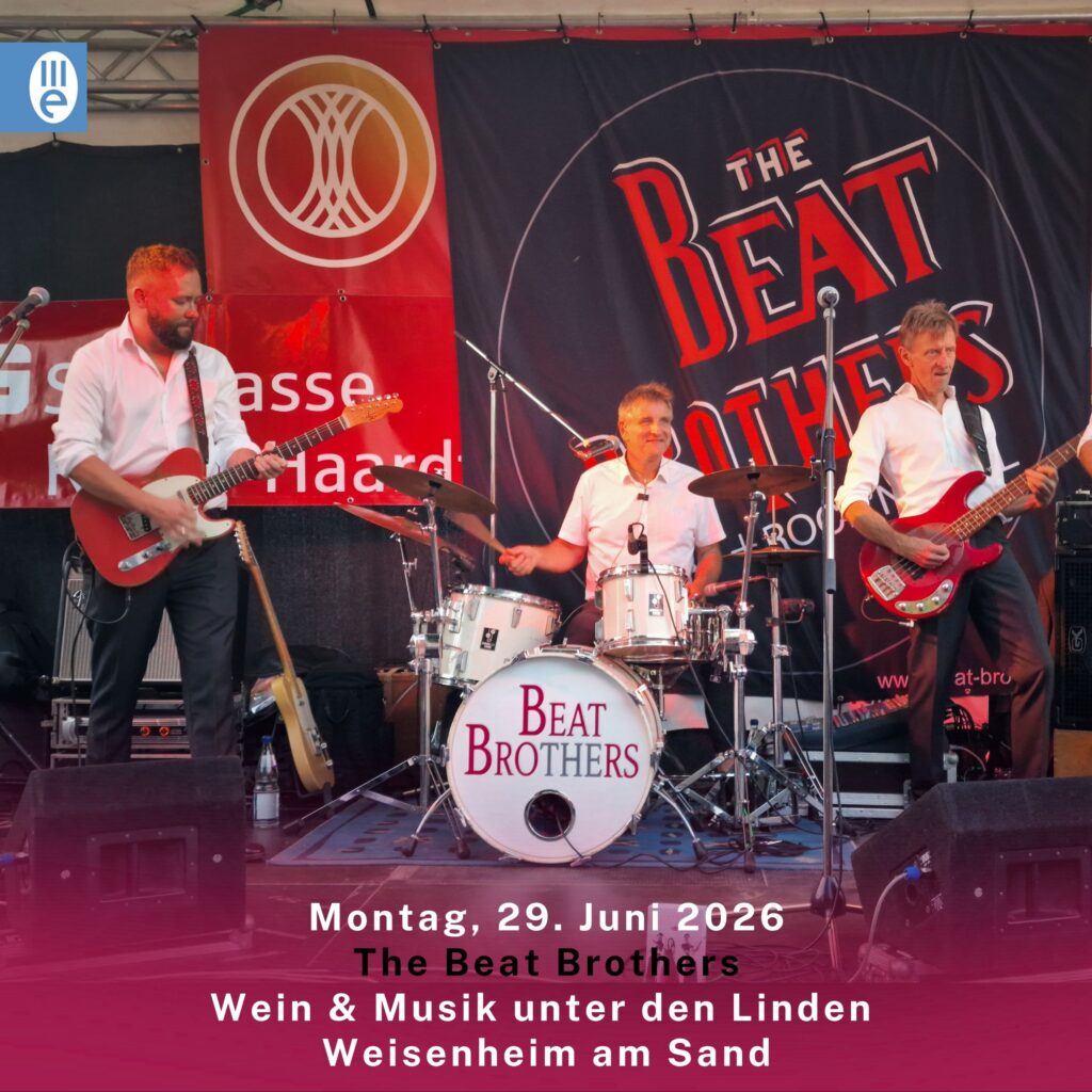 Montag, 29.06.2026 • Wein & Musik unter den Linden • Weisenheim am Sand
